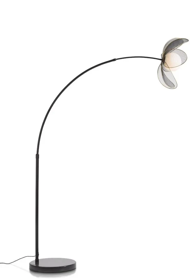Magnolia vloerlamp H185cm 1*E14 - Zwart