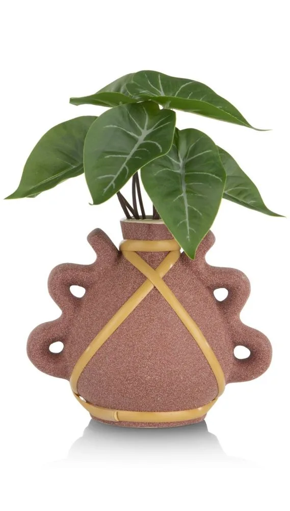 Anthurium Mini Bush H13cm kunstbloem - Groen - Afbeelding 2