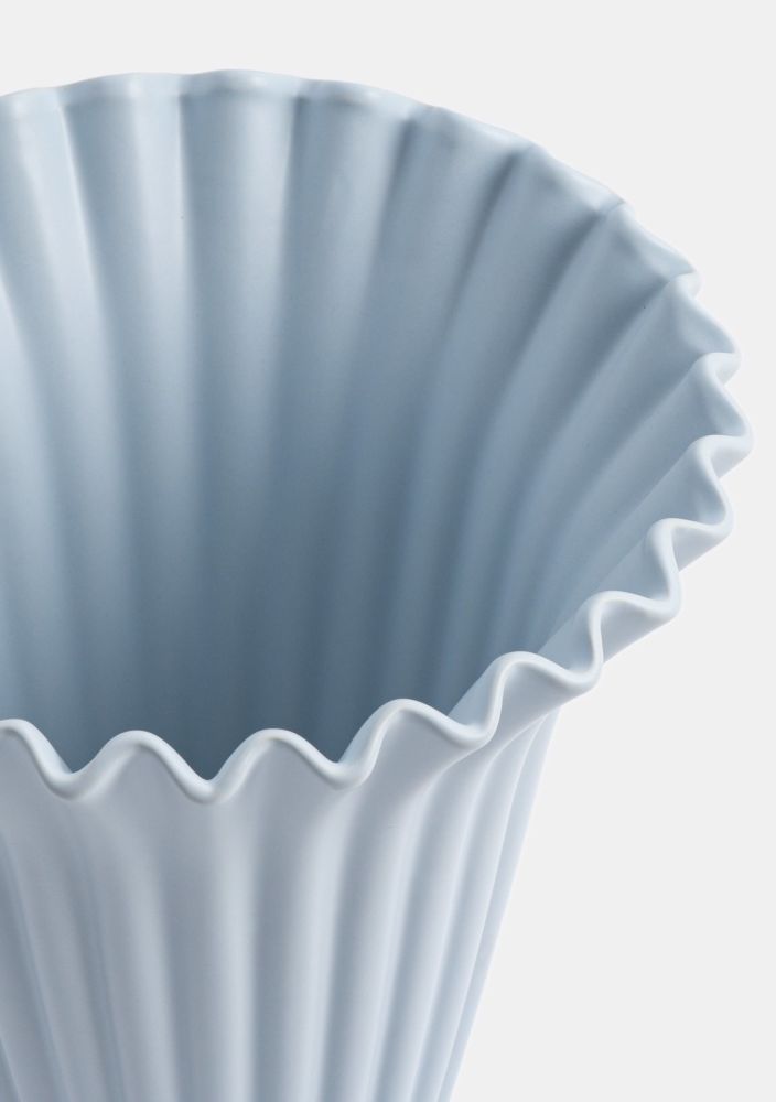 Alisha vaas h30cm - Blauw - Afbeelding 3