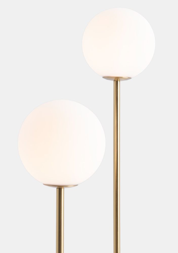 Tobie vloerlamp 2xe27 - Wit - Afbeelding 2
