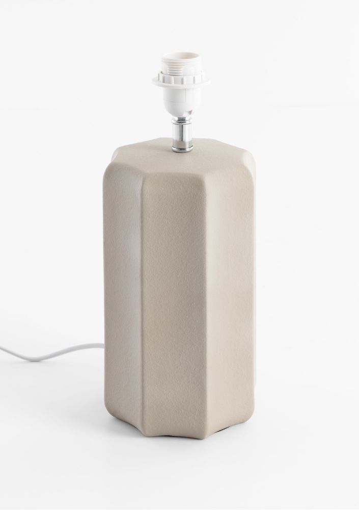 Lio lampenvoet 1*E27 - Beige