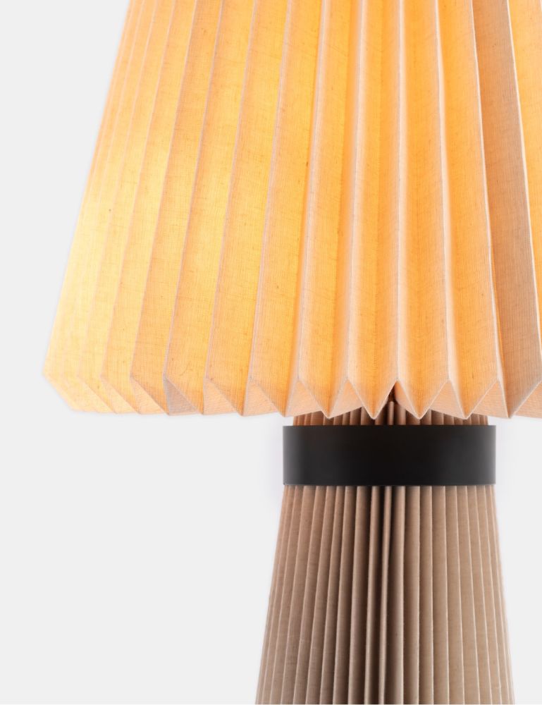 Rikke vloerlamp 1*E27 H95cm - Beige - Afbeelding 2