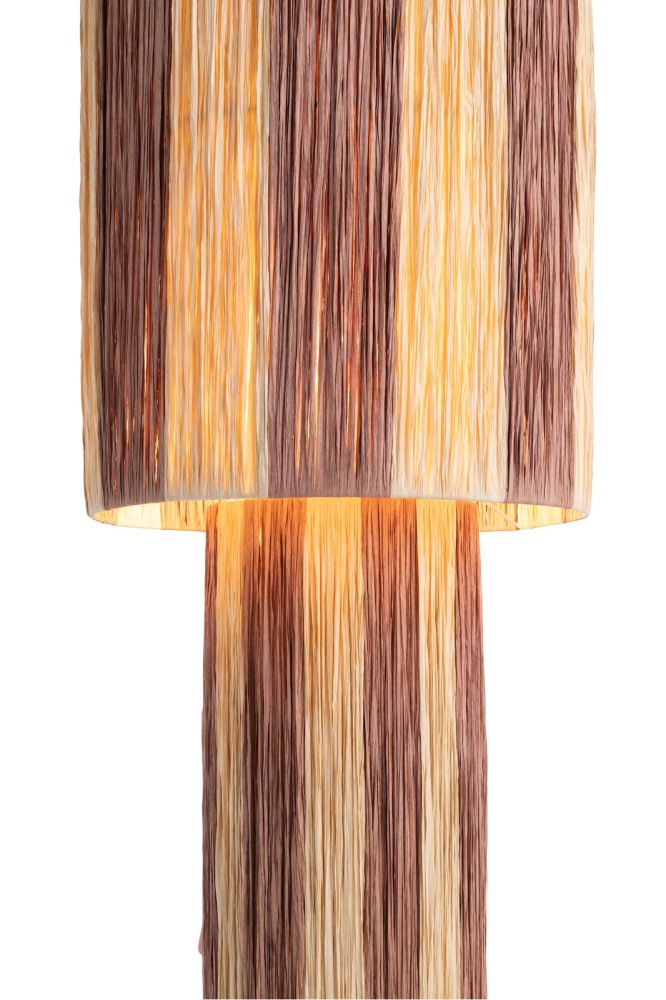 Billie vloerlamp 1*E27 - Bruin - Afbeelding 2
