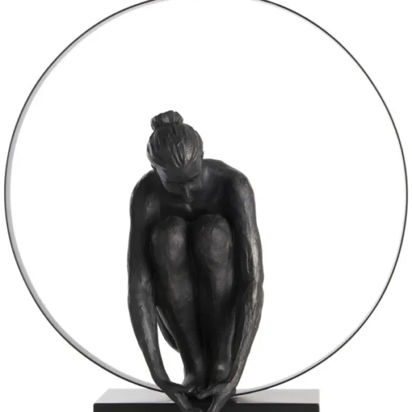 image-1786-jpg Circle Lady beeld H54cm - Zwart