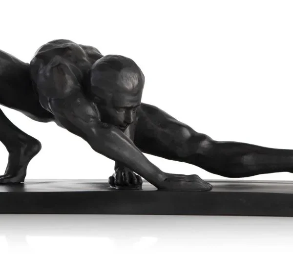 Stretching beeld H19cm - Zwart