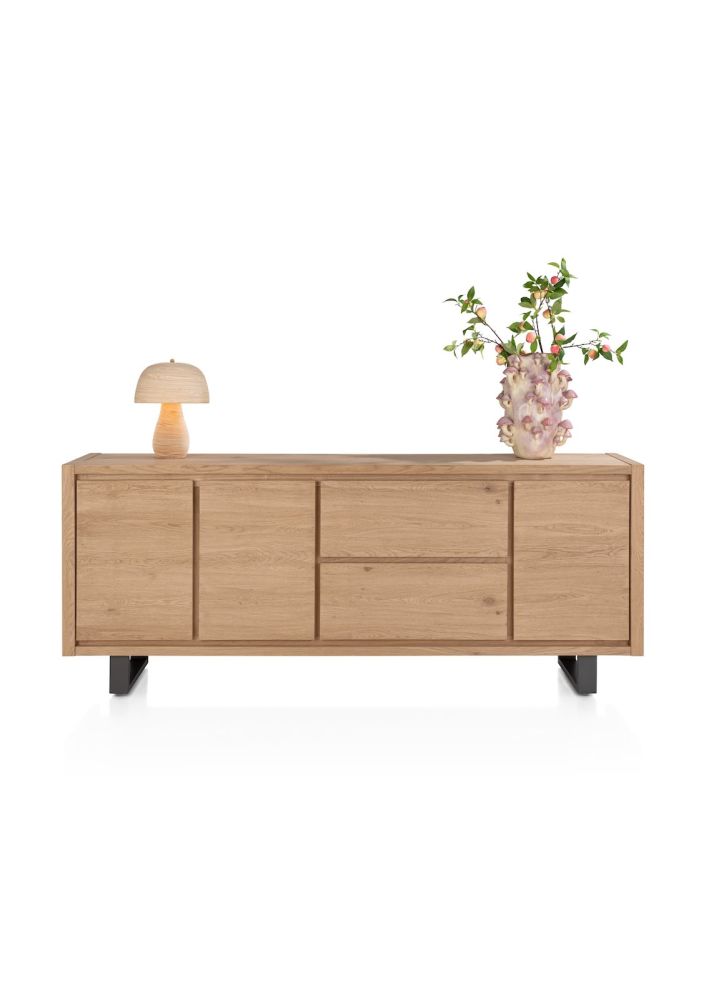 Bonaire, dressoir 225 cm - 3-deuren + 2-laden