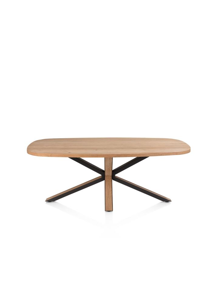 Bonaire, eetkamertafel ovaal 210 x 110 cm