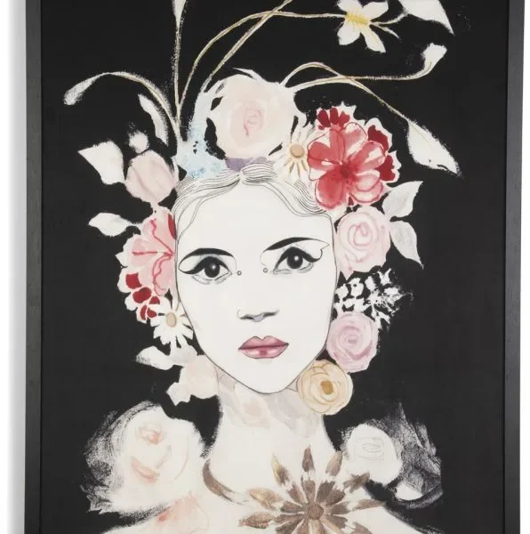 Dior Flower schilderij 120x180cm - Multikleur