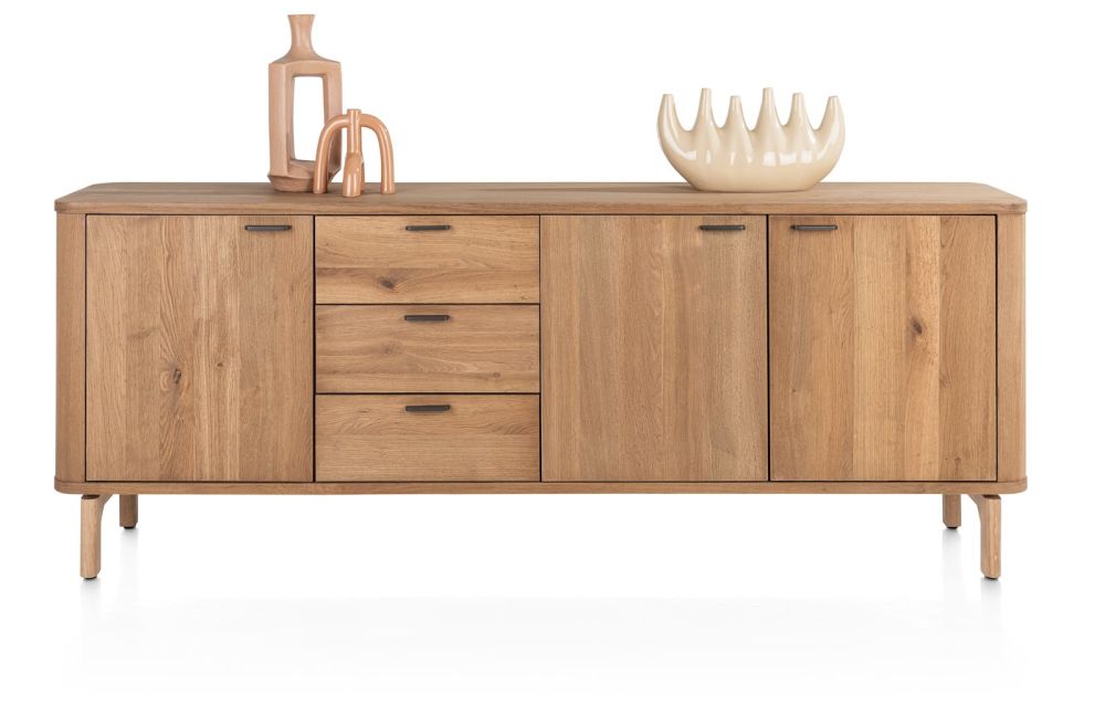 Zade, dressoir 220 cm - 3-deuren + 3-laden