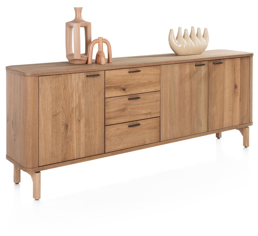 Zade, dressoir 220 cm - 3-deuren + 3-laden - Afbeelding 2