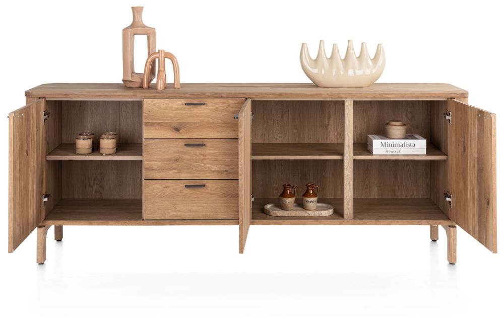 Zade, dressoir 220 cm - 3-deuren + 3-laden - Afbeelding 3