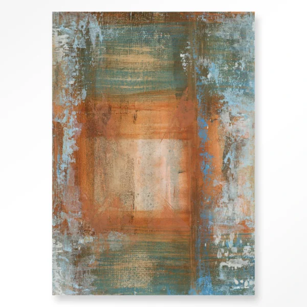 Blue Ocker Abstract 1