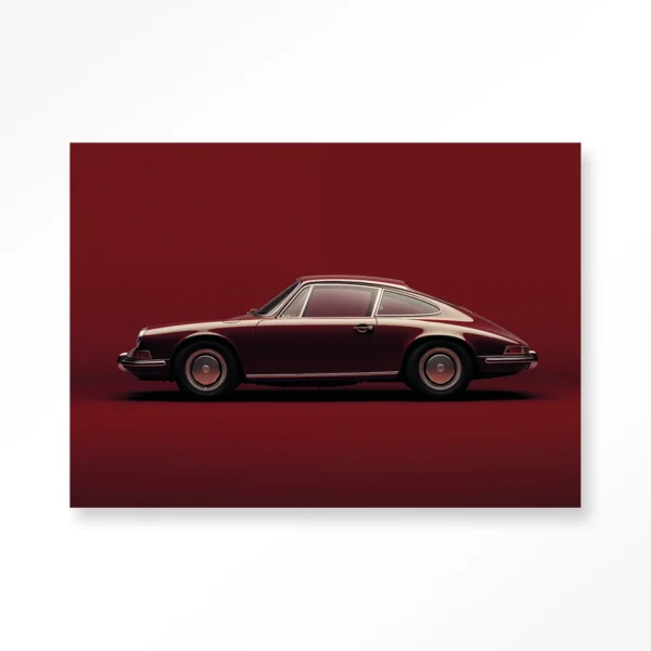 Vintage Porsche Red