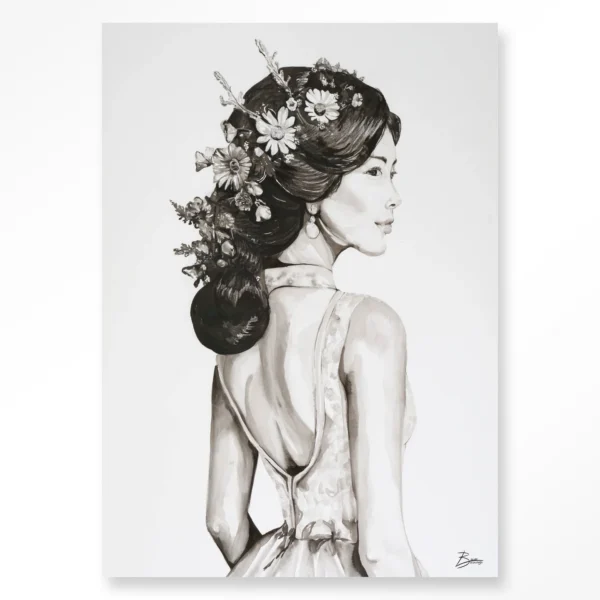 Lady With Blossom