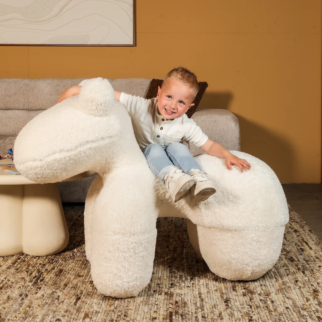 Kinder Fauteuil Alpaca - Teddy - Beige - Afbeelding 3