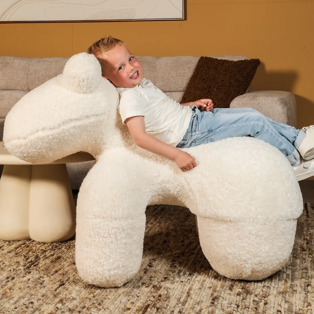 Kinder Fauteuil Alpaca - Teddy - Beige - Afbeelding 4