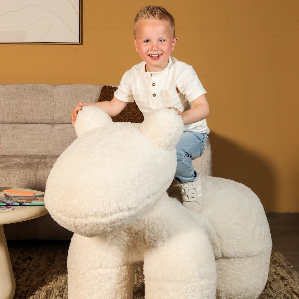 Kinder Fauteuil Alpaca - Teddy - Beige - Afbeelding 7