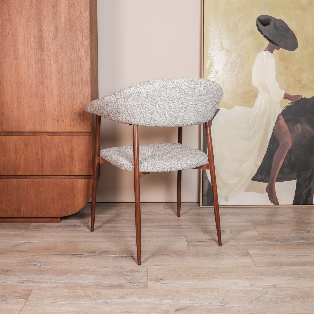 Eetkamerstoel Mika geweven stof - Afbeelding 2